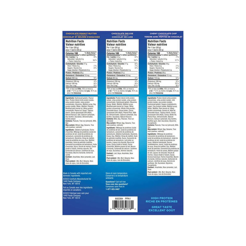 Pure Protein Bars Variety Pack - 18 x 50 g - Miller & Bean Coffee Company