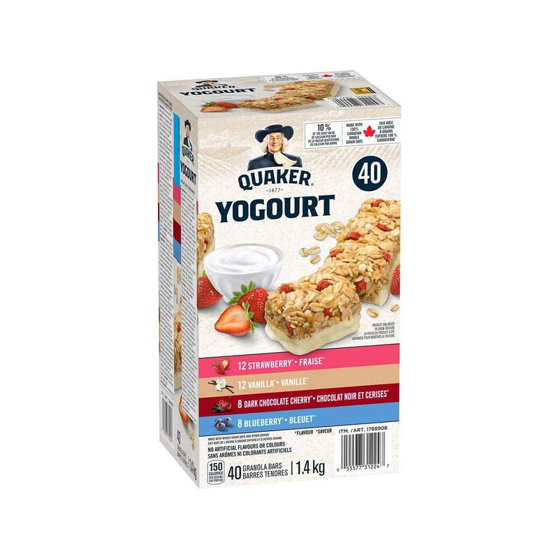 Quaker Yogurt Granola Bars - 40 x 35g - Miller & Bean Coffee Company