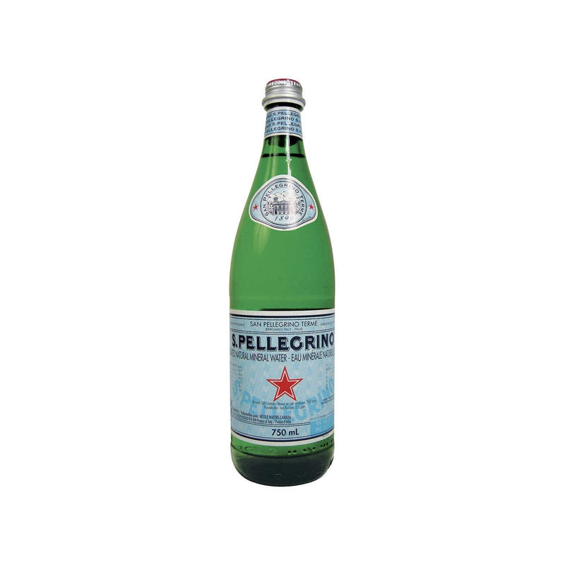 San Pellegrino Carbonated Mineral Water 15 × 750 mL (glass) - Miller & Bean Coffee Company