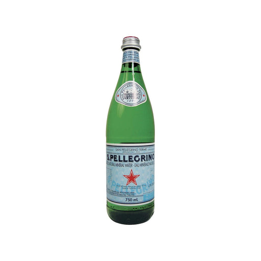San Pellegrino Carbonated Mineral Water 15 × 750 mL (glass) - Miller & Bean Coffee Company