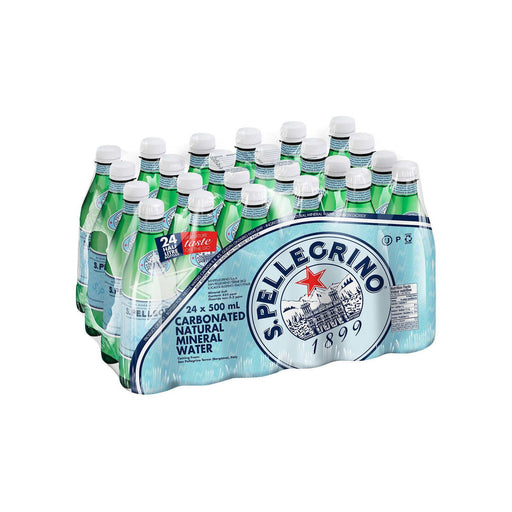 San Pellegrino Carbonated Mineral Water 24 × 500 mL - Miller & Bean Coffee Company