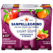 San Pellegrino - Light Sparkling Fruit Beverage - Pomegranate & Orange - 6 × 330mL - Miller & Bean Coffee Company