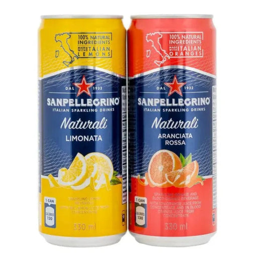 San Pellegrino Naturali Sparkling Beverage - Variety Pack - 24 × 330ml - Miller & Bean Coffee Company