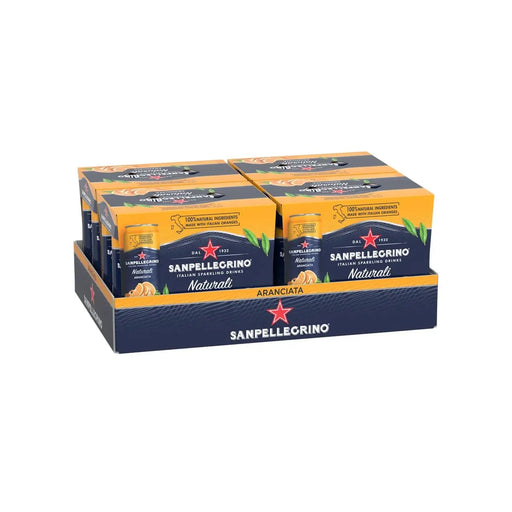 San Pellegrino Sparkling Beverage - Aranciata - 24 × 330ml - Miller & Bean Coffee Company