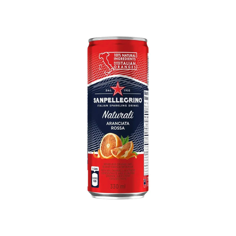 San Pellegrino Sparkling Beverage - Aranciata Rossa - 24 × 330ml - Miller & Bean Coffee Company