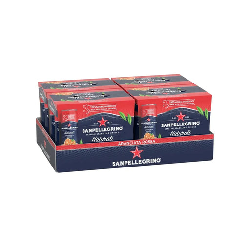 San Pellegrino Sparkling Beverage - Aranciata Rossa - 24 × 330ml - Miller & Bean Coffee Company