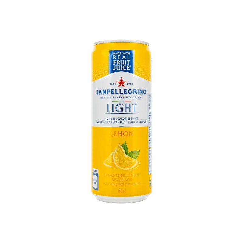 San Pellegrino Sparkling Beverage - Light Lemon - 24 × 330ml - Miller & Bean Coffee Company