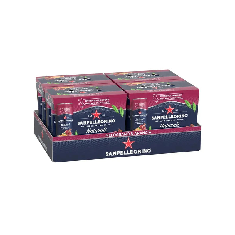 San Pellegrino Sparkling Beverage - Melograno & Arancia - 24 × 330ml - Miller & Bean Coffee Company