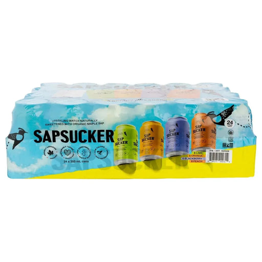 Sapsucker Sparkling Water - Variety Pack - 24 x 355ml Cans - Miller & Bean Coffee Company