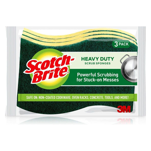 Scotch - Brite Heavy Duty Scrub Sponge - Pack of 3 - Miller & Bean Coffee Company
