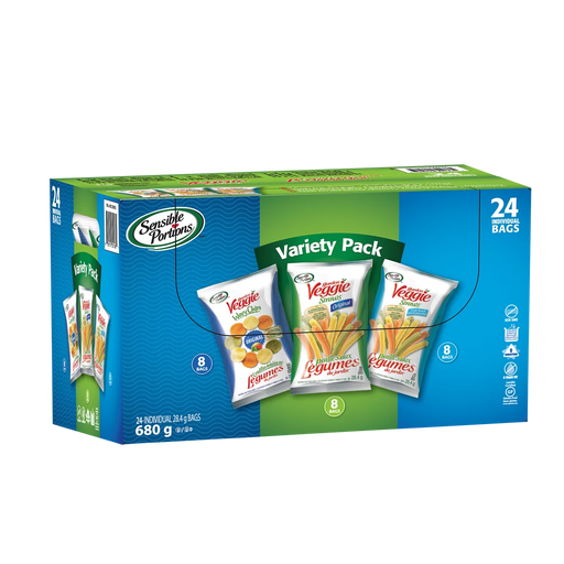 Sensible Portions Garden Veggie Straws Variety Pack 24 × 28 g - Miller & Bean Coffee Company