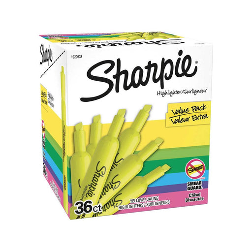 Sharpie Yellow Highlighter - Pack of 36 - Miller & Bean Coffee Company