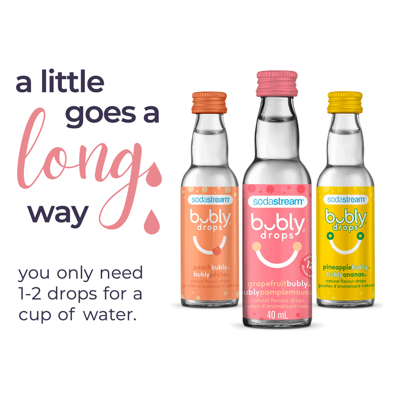 SodaStream Bubly Drops Peach - 40ml - Miller & Bean Coffee Company