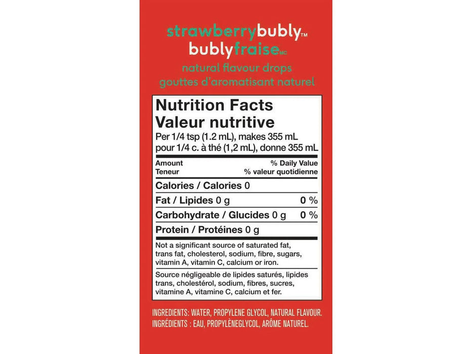 SodaStream Bubly Drops Strawberry - 40ml - Miller & Bean Coffee Company