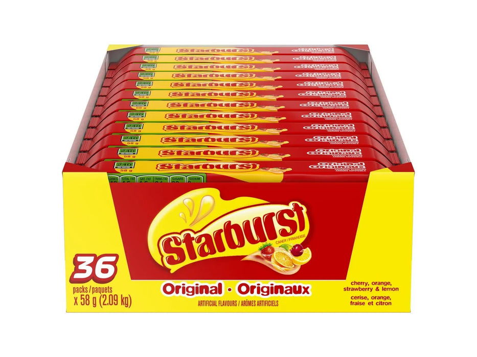 Starburst Original Fruit Candy - 36 × 58g - Miller & Bean Coffee Company