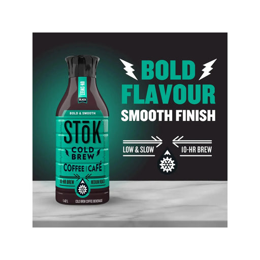 Stok Cold Brew Coffee - Black - Unsweetened - 1.42 L - Miller & Bean Coffee Company