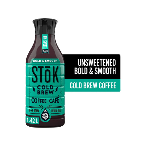 Stok Cold Brew Coffee - Black - Unsweetened - 1.42 L - Miller & Bean Coffee Company