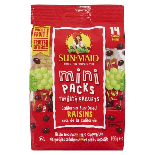 Sunmaid Mini Raisins - 14 Packs - Miller & Bean Coffee Company