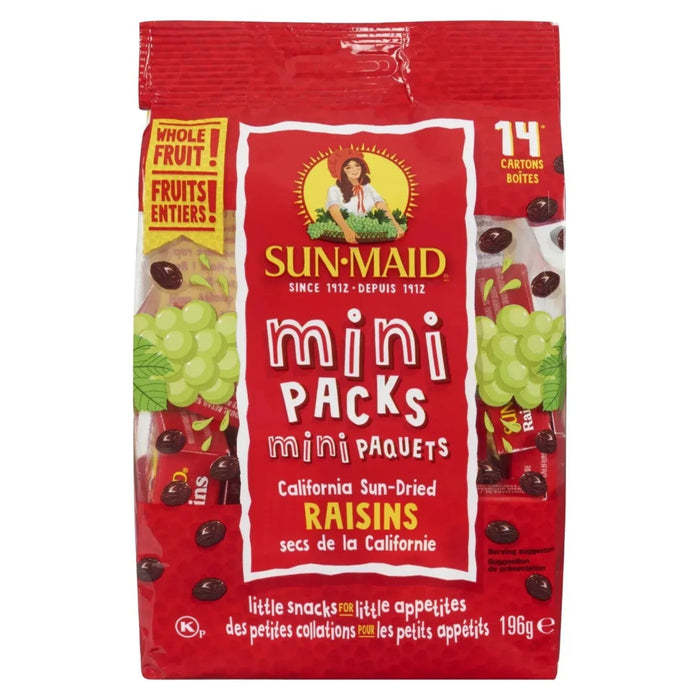 Sunmaid Mini Raisins - 14 Packs - Miller & Bean Coffee Company