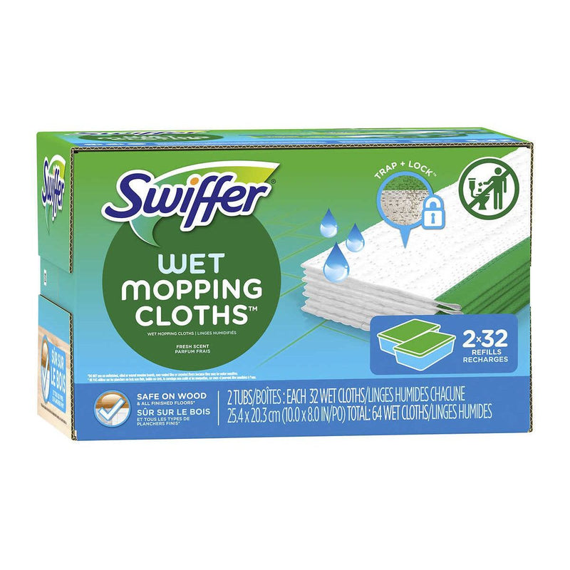 Swiffer Wet Mopping Cloth Pack of 64 - Miller & Bean Coffee Company