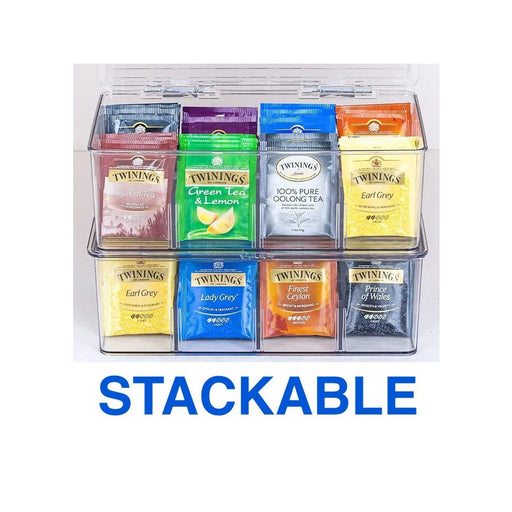 Tea Bag Organizer - 8 Compartments - Miller & Bean Coffee Company