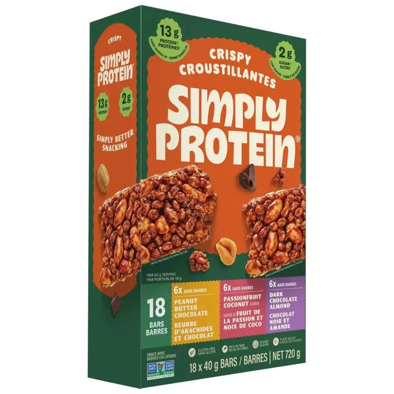 The Simply Bar - Variety Pack Protein Bars - 18 x 40g - Miller & Bean Coffee Company