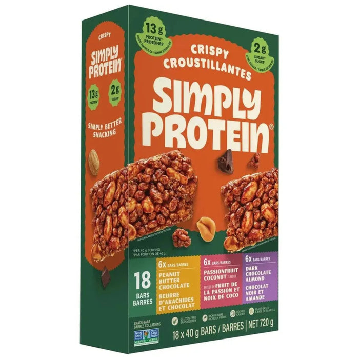 The Simply Bar - Variety Pack Protein Bars - 18 x 40g - Miller & Bean Coffee Company