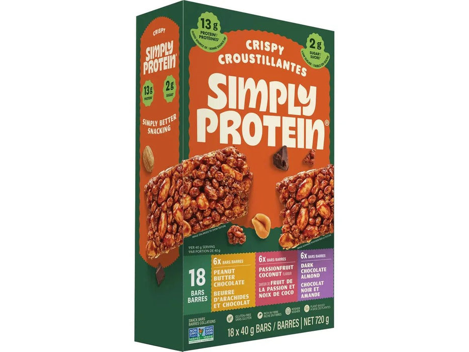 The Simply Bar - Variety Pack Protein Bars - 18 x 40g - Miller & Bean Coffee Company