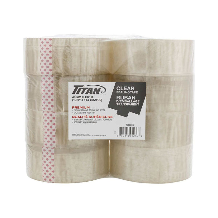 Titan Clear Packing Tape - Pack of 8 - Miller & Bean Coffee Company