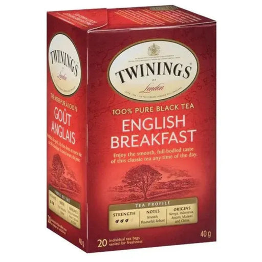 Twinings - English Breakfast - Pkg 20 - Miller & Bean Coffee Company