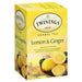 Twinings - Lemon & Ginger - Pkg 20 - Miller & Bean Coffee Company