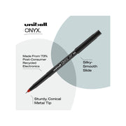 Uni - ball Roller Rollerball Pens - 0.5mm - Red - Pack of 12 - Miller & Bean Coffee Company