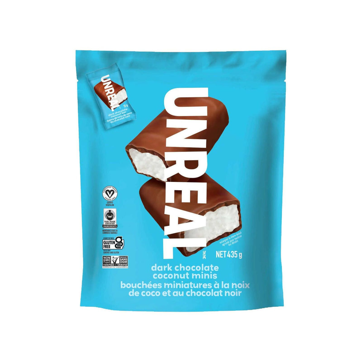 ♪新品未使用♪ 限定 Smiirl Counter 7digits /SNS Unreal Dark Chocolate Coconut Mini Bars - 29 x 15g - Miller & Bean