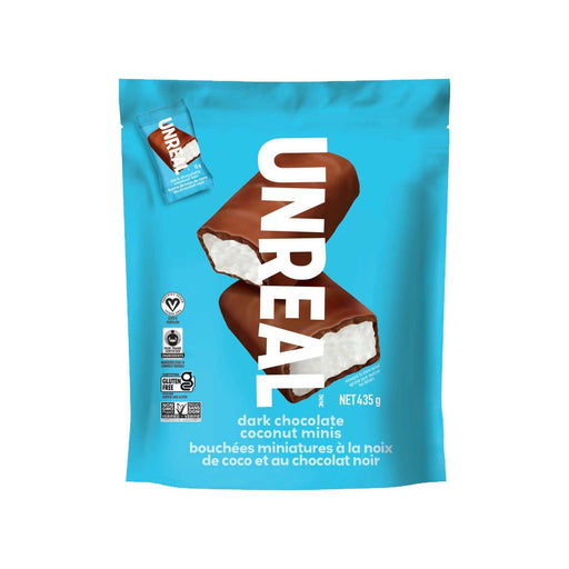 Unreal Dark Chocolate Coconut Mini Bars - 29 x 15g - Miller & Bean Coffee Company