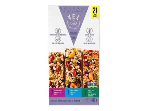 VEL Bars - Variety Pack 21 × 40g - Miller & Bean Coffee Company