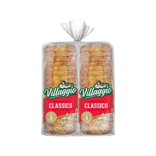 Villaggio Classico Italian Style Thick Slice White Bread - 2 x 675g Loaf - Miller & Bean Coffee Company