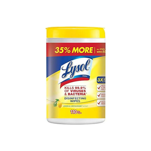 Wipes - Lysol - Advanced Disinfecting - Tub of 110 - Miller & Bean Coffee Company