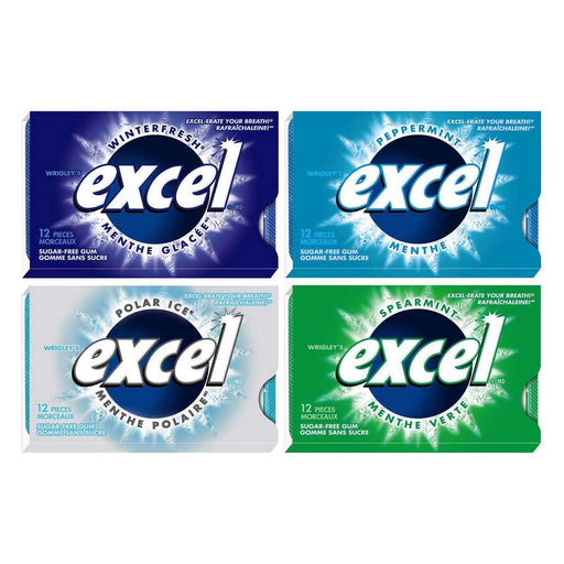 Wrigley's Excel Sugar - Free Gum - 27 Variety Packs - Miller & Bean Coffee Company