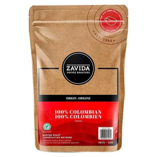 Zavida - 100% Colombian Whole Bean Coffee - 2lb - Miller & Bean Coffee Company