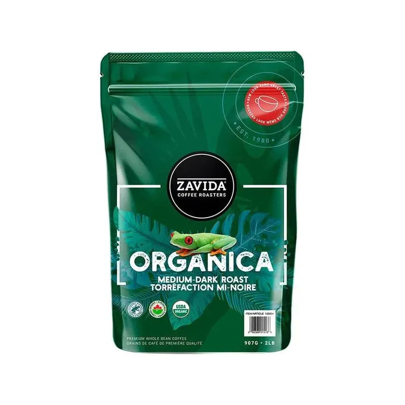 Zavida Organica Whole Bean Organic Coffee - 2lb - Miller & Bean Coffee Company