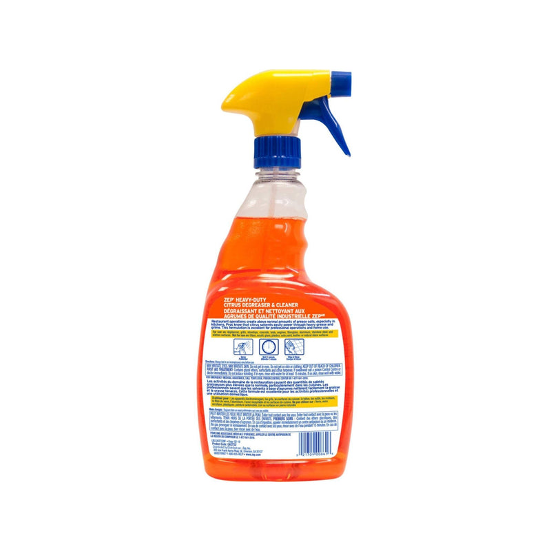 Zep Heavy - Duty Cleaner & Degreaser Citrus Scent 946ml Bottle - Miller & Bean Coffee Company