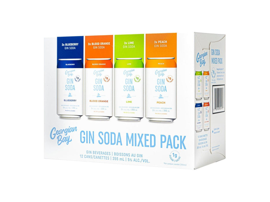 Georgian Bay Gin Soda Mixed Pack - 12 x 355ml Can