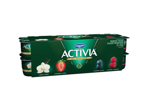 Activia Yogurt with Probiotics - Variety Flavour Pack of 24 x 100g - MB Grocery