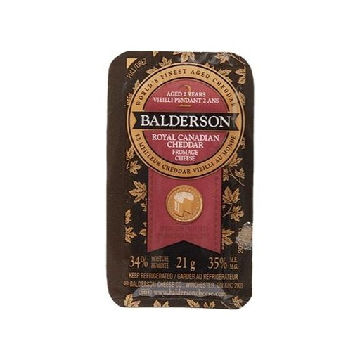 Balderson Cheddar Portion Packs - 20 × 21 g - Miller & Bean Coffee Company