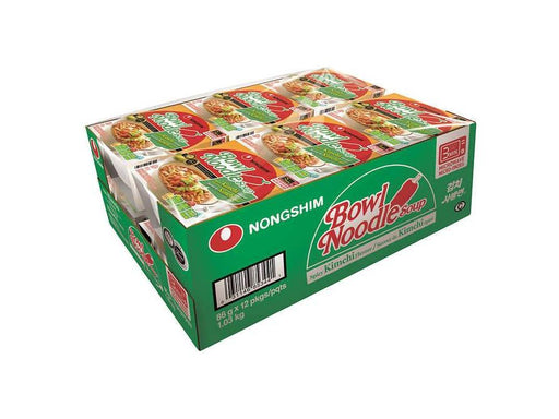 Bowl Noodle Soup - Spicy Kimchi - 86g each - 12 Count - MB Grocery