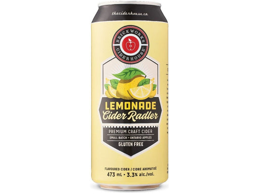 Brickworks Ciderhouse Lemonade Cider Radler - 6 x 473ml Can - MB Grocery