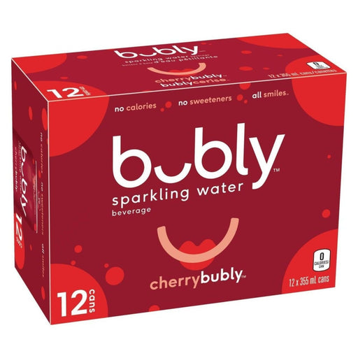 Bubly - Cherry Sparkling - 12 x 355ml - Miller & Bean Coffee Company