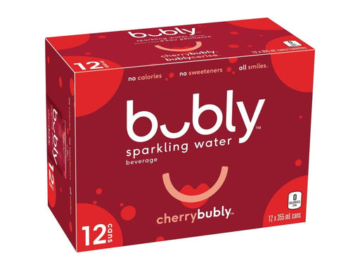 Bubly - Cherry Sparkling - 12 X 355ml Cans - MB Grocery