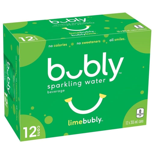 Bubly - Lime Sparkling - 12 x 355ml - Miller & Bean Coffee Company