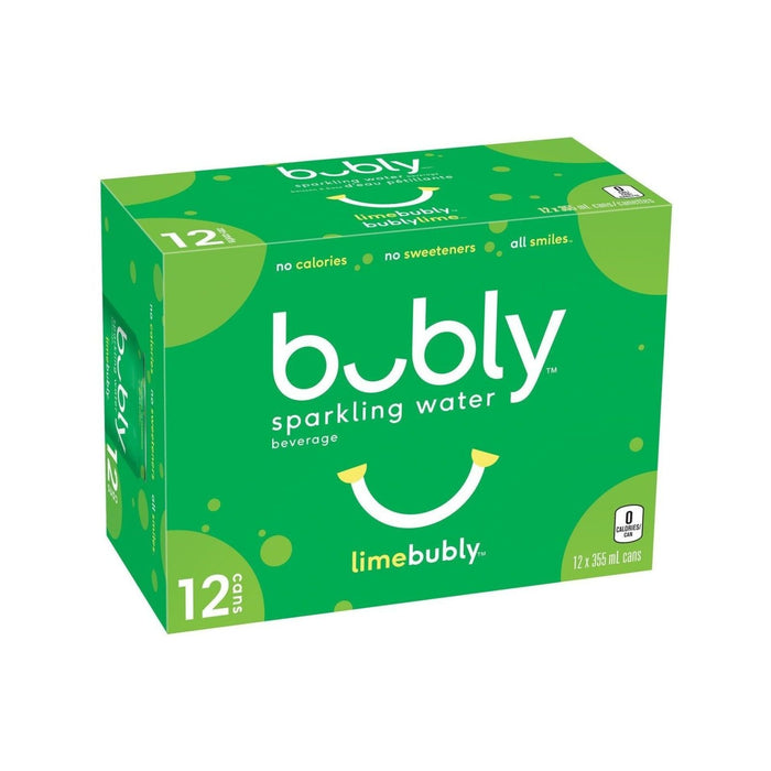 Bubly - Lime Sparkling - 12 x 355ml - Miller & Bean Coffee Company